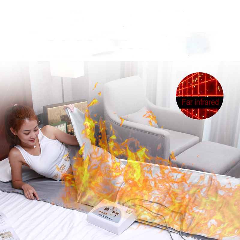 Sauna Blanket for Weight Loss and Detox Slimming Portable Far Infrared Heated Home Spa Red Light Thermal Therapy Sauna Blanket