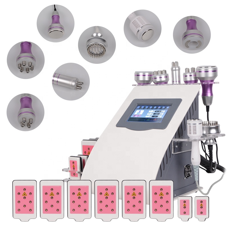 9 Handle in 1 Body Slimming Rf Beauty Machine Body Shaping Face Tite Skin Tightening Equipment