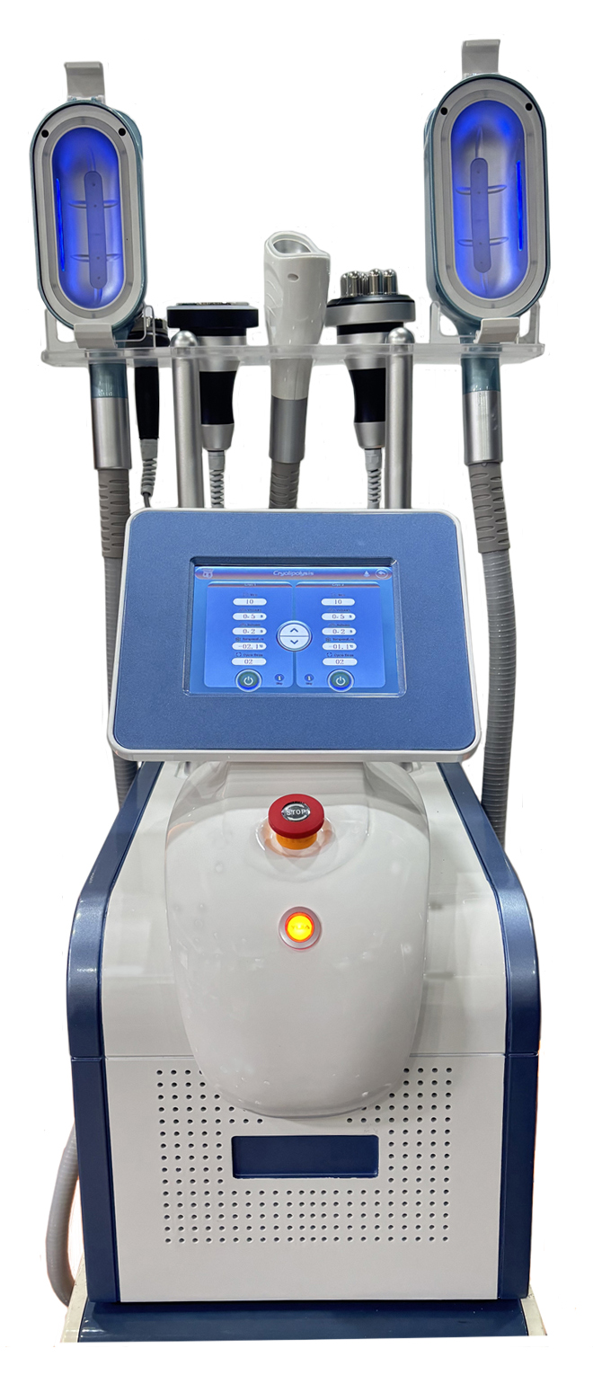 Cryo Freeze Machine Vacuum Cavitation Rf Therapy Body Slimming Fat Freezing Cryotherapy Slimming Machine With 5 Cryo Handle