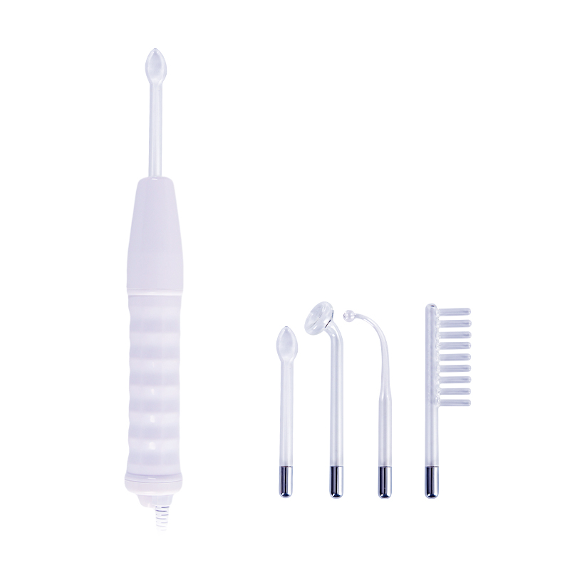 High Frequency Facial Wand with 4 Electrodes – Anti-Acne, Skin Tightening & Hair Growth Therapy