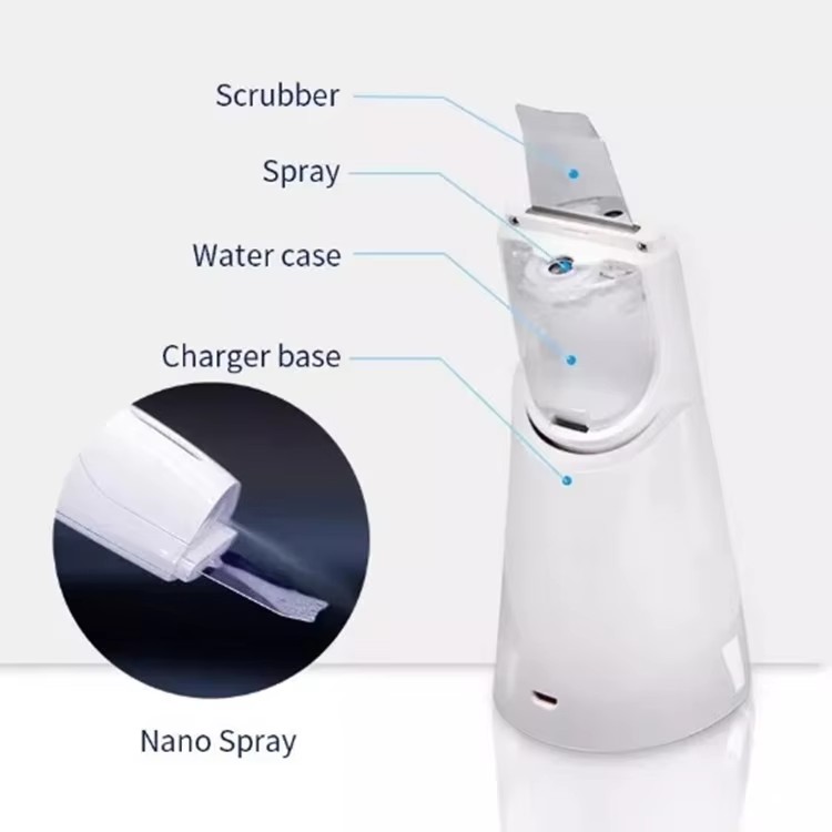 Portable Ultrasonic Skin Scrubber – 3-in-1 Deep Facial Cleansing, Blackhead Removal & Skin Lifting Device