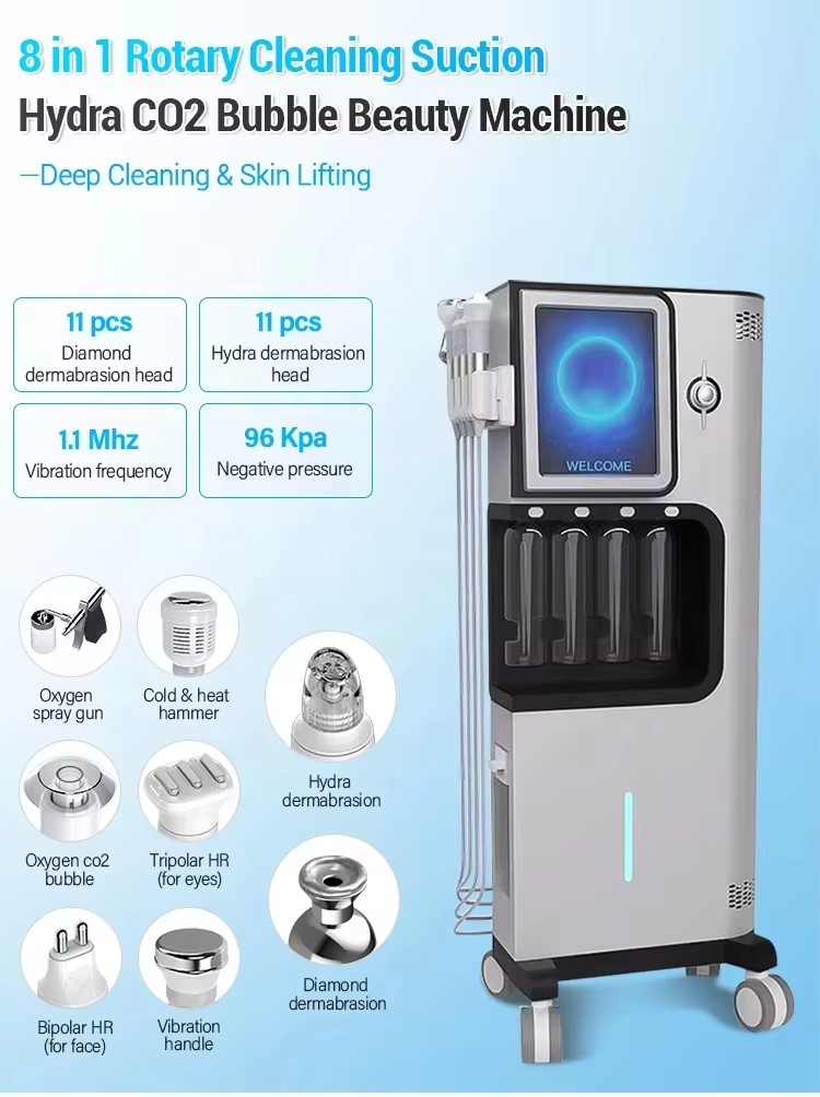 Multifunctional Hydrodermabrasion Facial Machine for Deep Pore Cleansing and Skin Rejuvenation