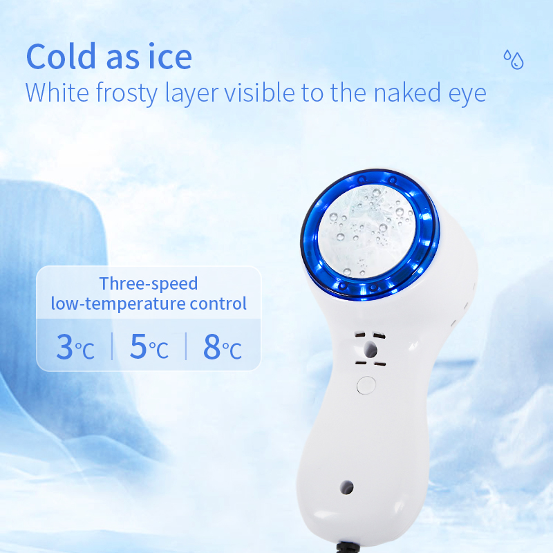 Ultrasonic Facial Massager with Blue LED Light – Skin Lifting, Anti-Acne & Serum Infusion Tool