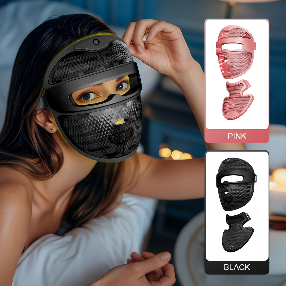 Luxury Wireless LED Face and Neck Mask Set – Red & Near-Infrared Light Therapy for Anti-Aging and Skin Rejuvenation