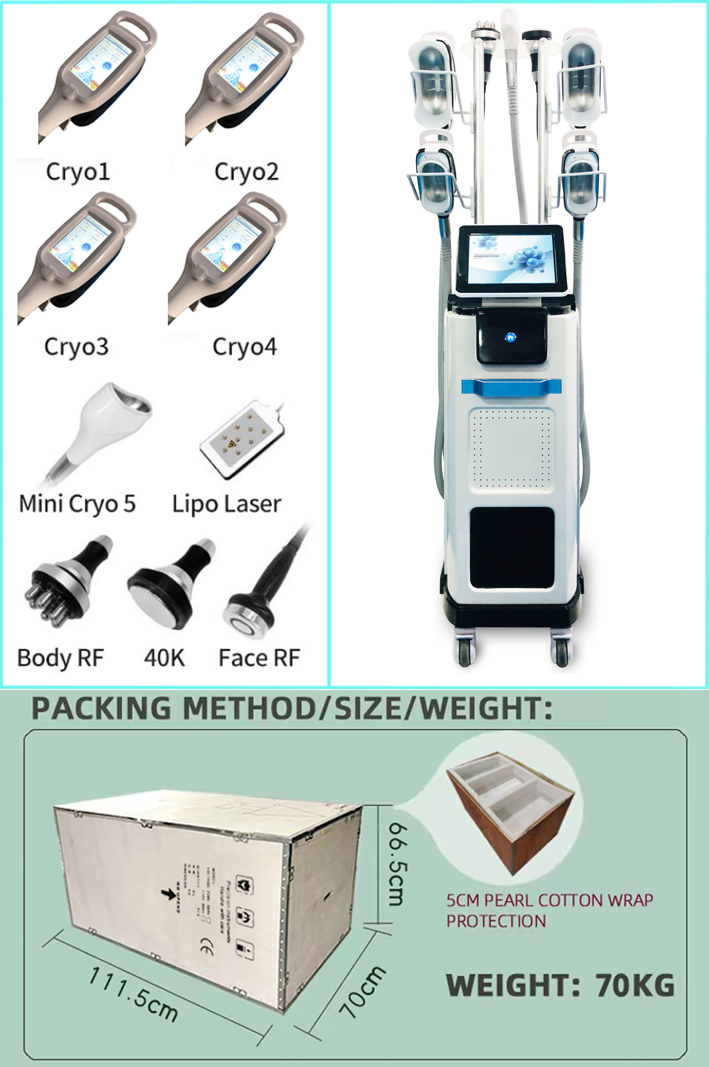 360Cryo+ EMSlim Home Fat-Freezing Device - Cryolipolysis and EMS Skin Tightening Therapy Model A