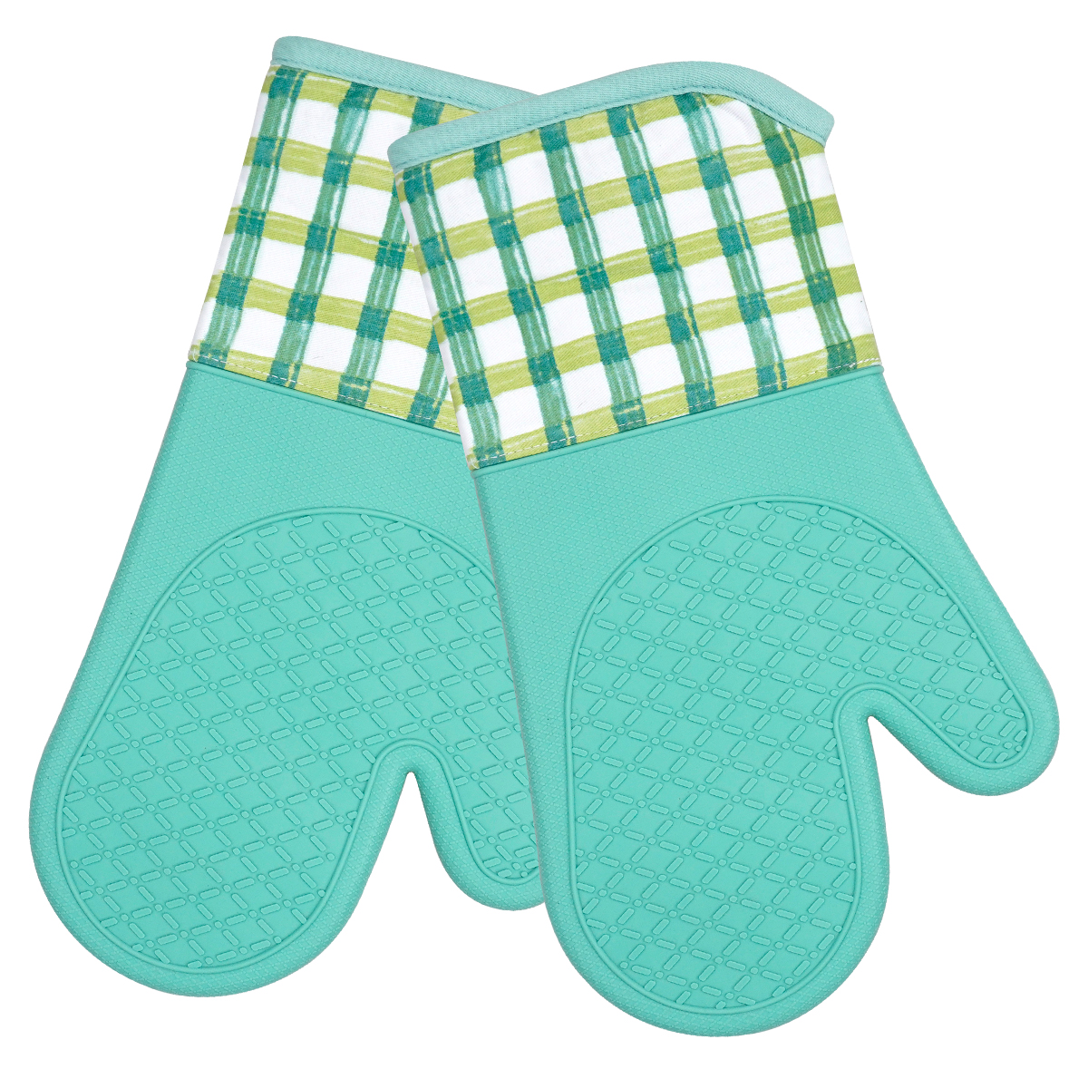 High Heat Resistant Silicone Oven Mitt – Non-Slip, Waterproof, Cotton Lined Kitchen Baking Glove