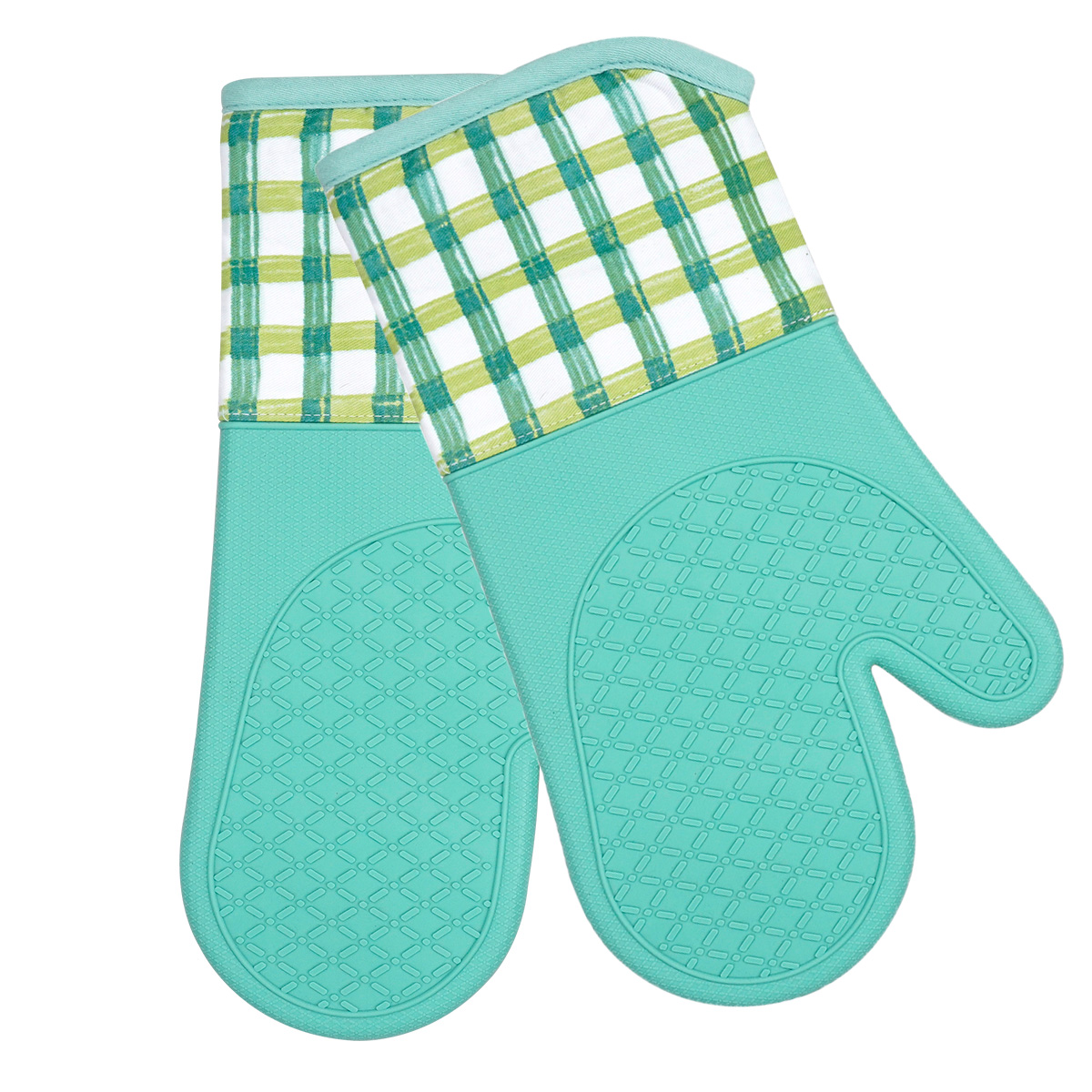 High Heat Resistant Silicone Oven Mitt – Non-Slip, Waterproof, Cotton Lined Kitchen Baking Glove