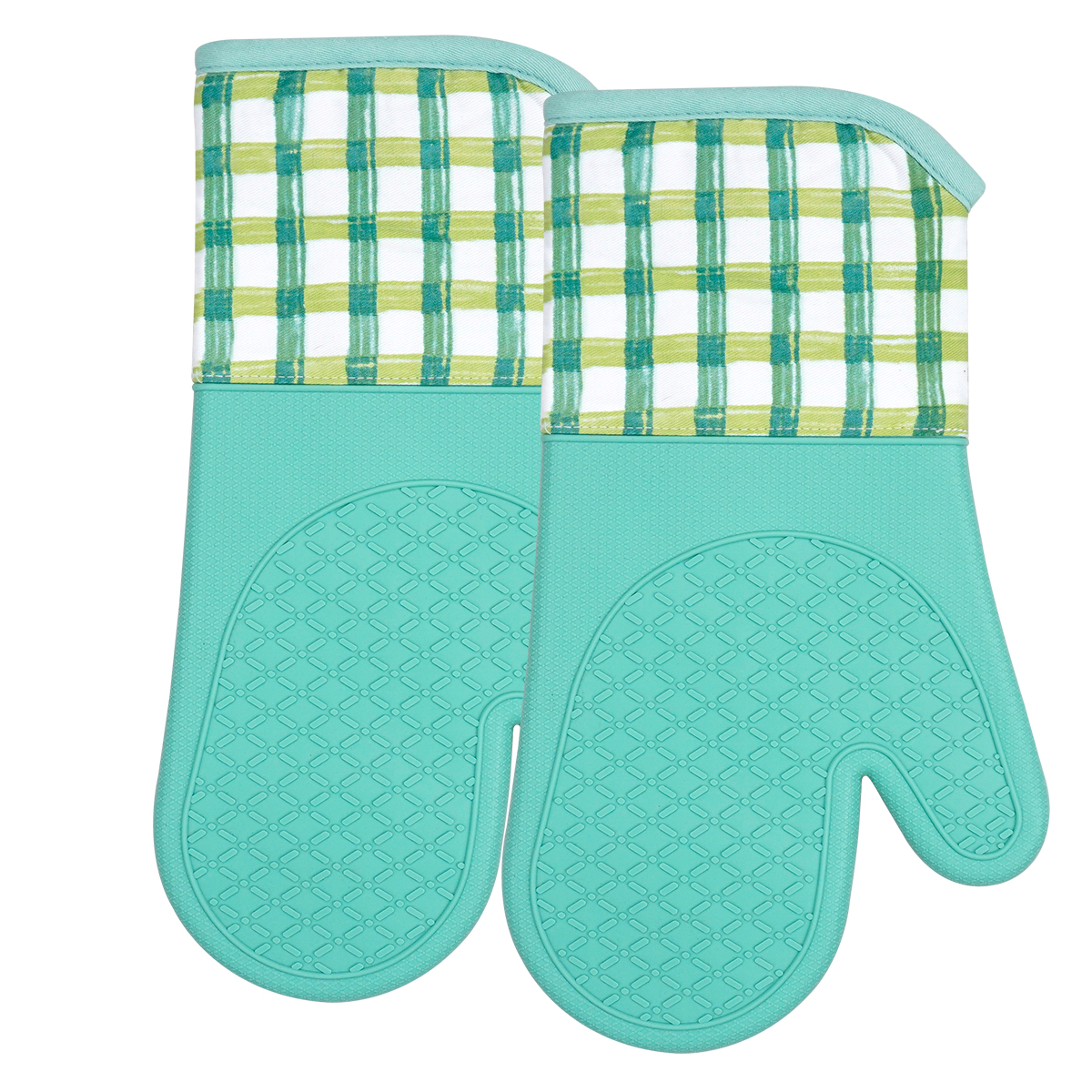 High Heat Resistant Silicone Oven Mitt – Non-Slip, Waterproof, Cotton Lined Kitchen Baking Glove