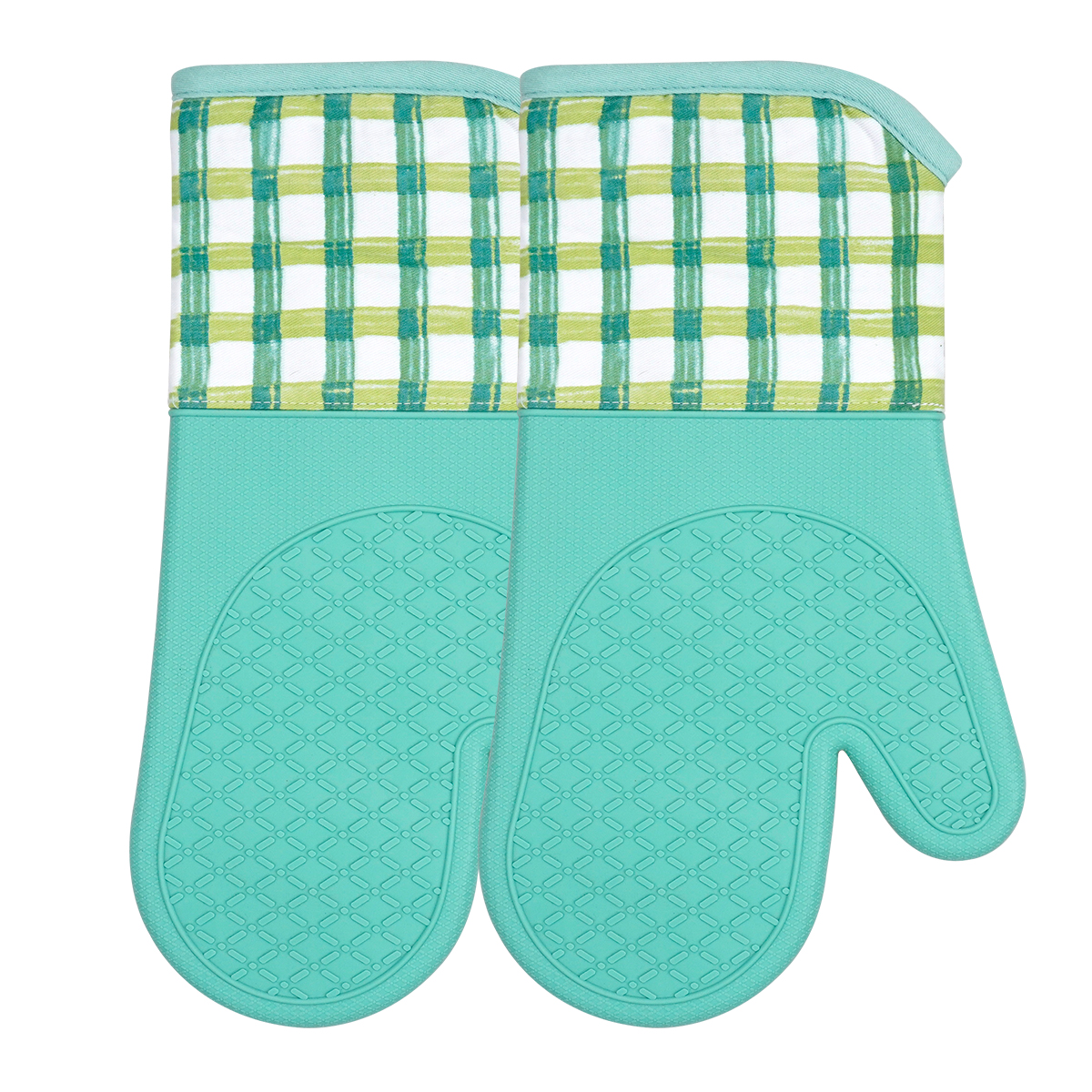 High Heat Resistant Silicone Oven Mitt – Non-Slip, Waterproof, Cotton Lined Kitchen Baking Glove