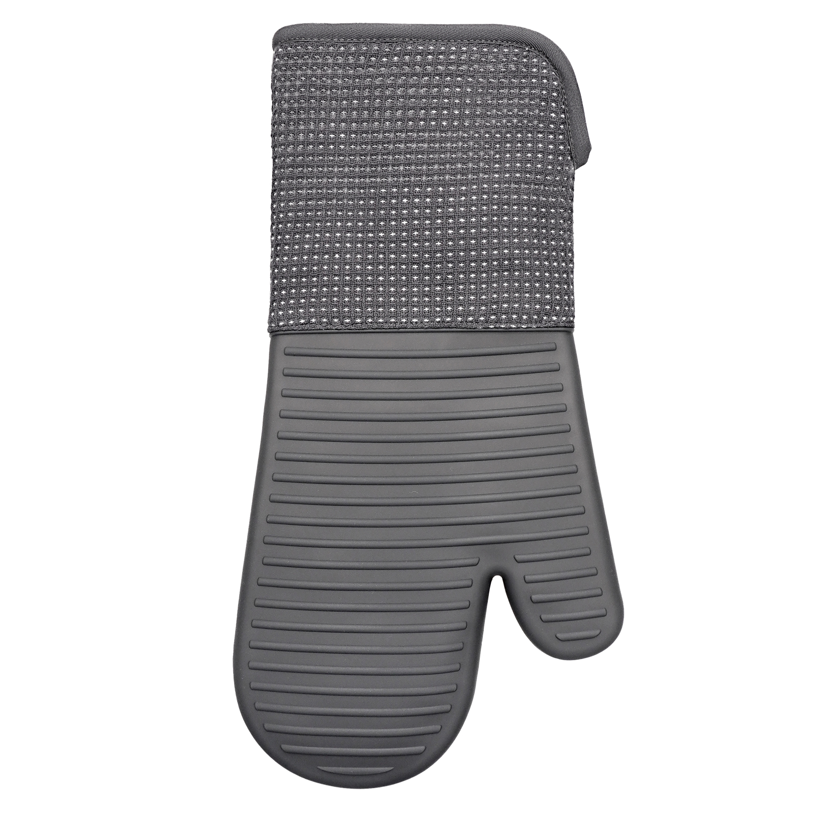 Anti-Burn Hot Pad Oven Protection for Baking – Heat Resistant Grey Silicone Oven Mitt