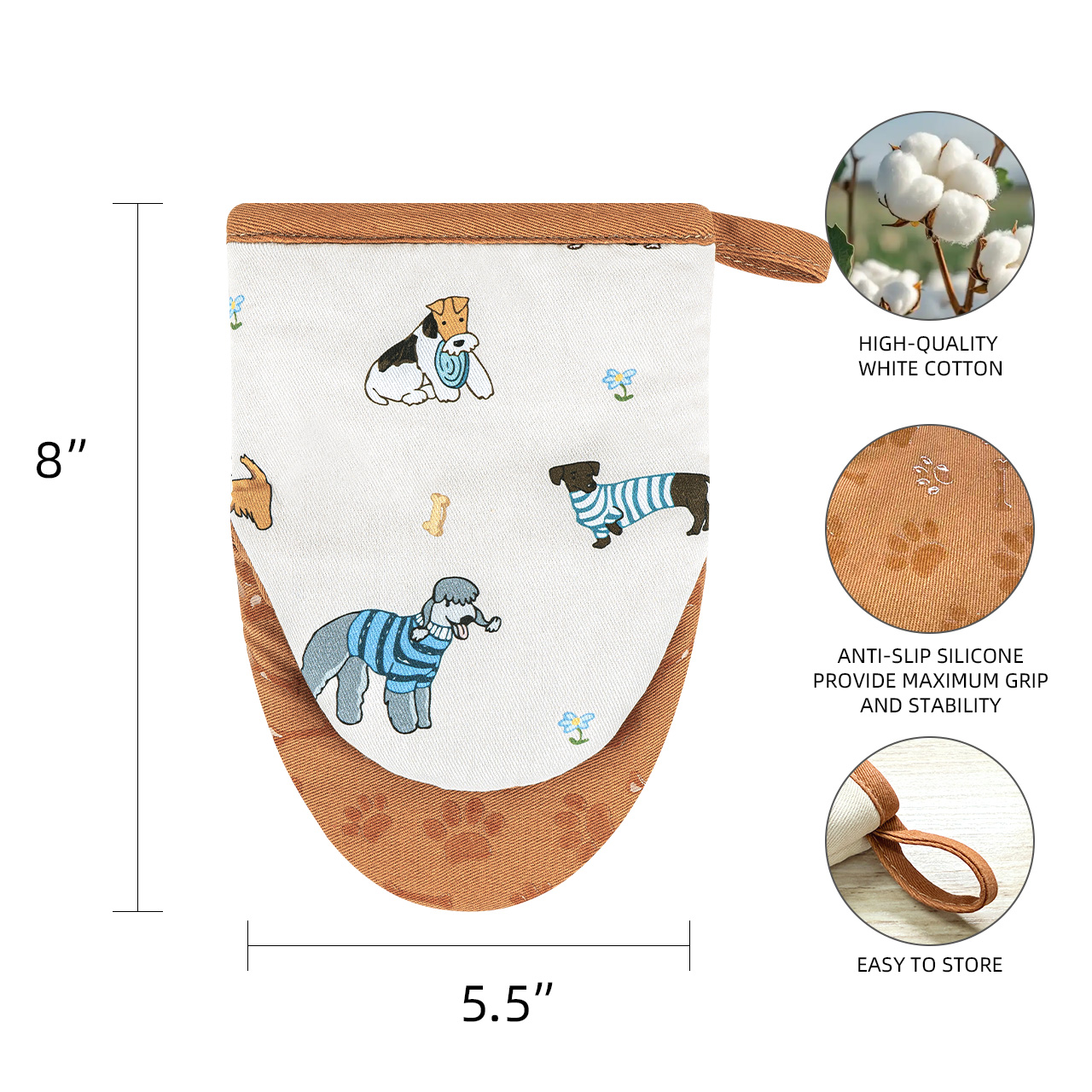 Custom Printed Mini Oven Mitts for Everyday Use