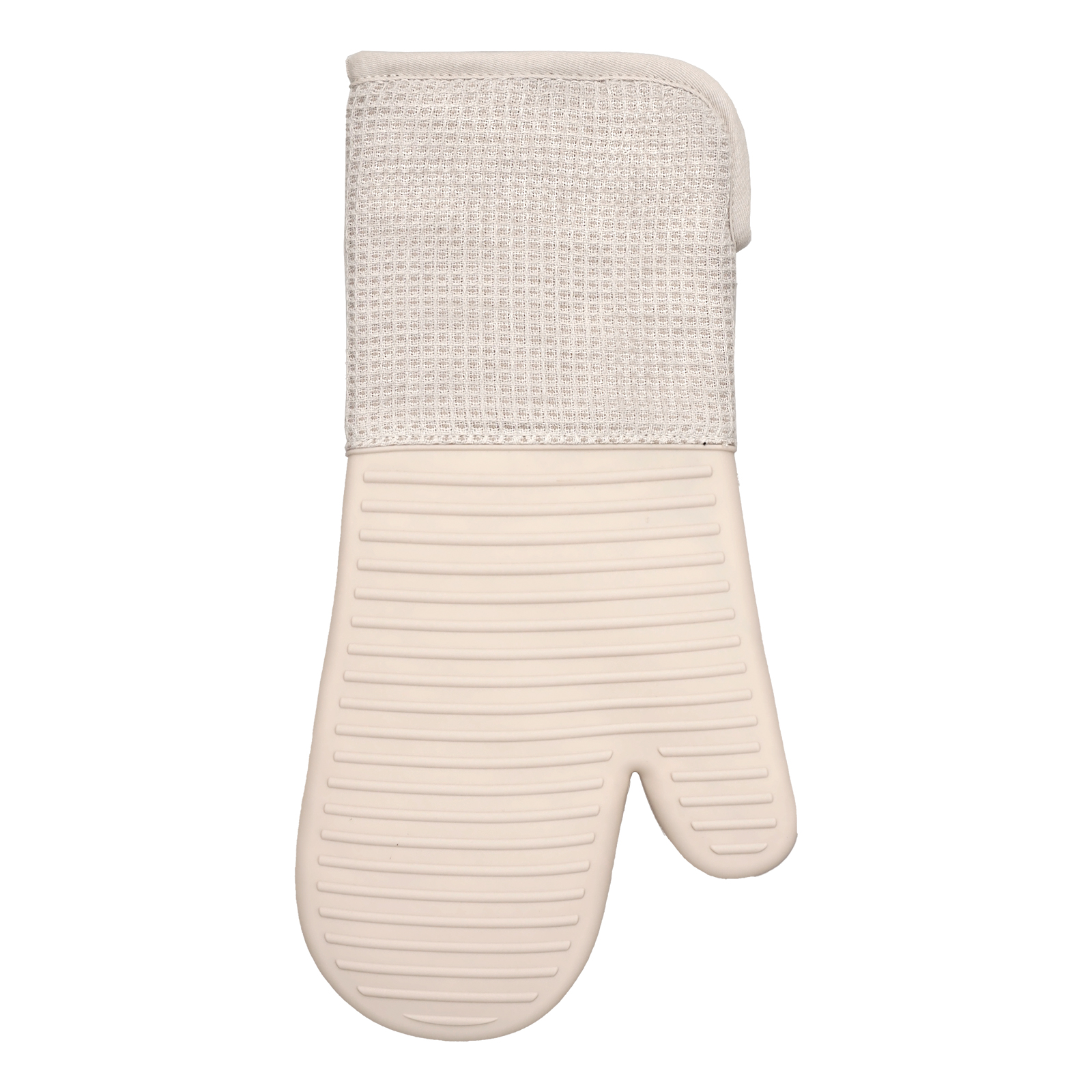 Non-Toxic Oven Glove – Reusable Heat Barrier Anti-Skid Silicone Kitchen Oven Mitt (Cream White)