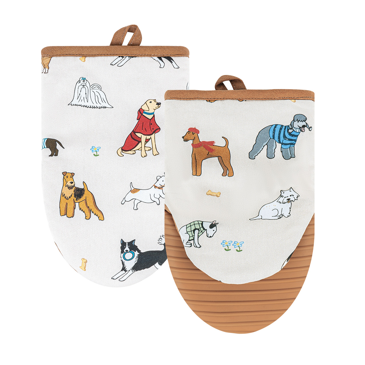 Silicone- Oven Mitts – Cotton Twill, Heat-Safe