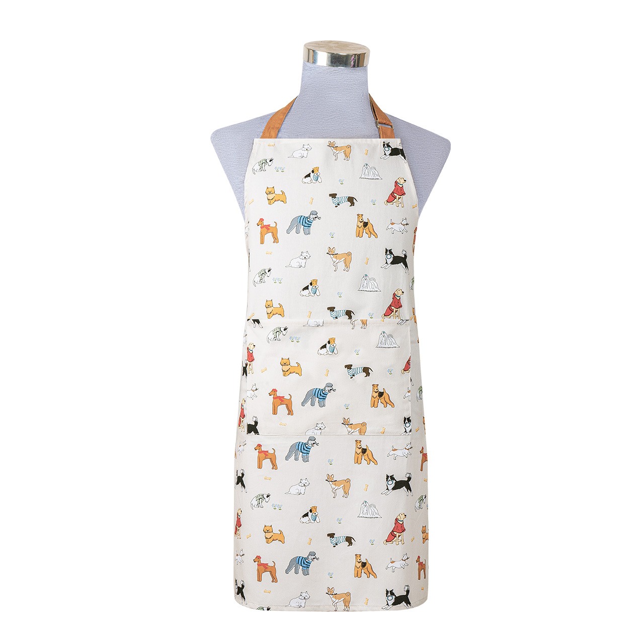 Adjustable Cotton Aprons with Pocket and Buckle Strap