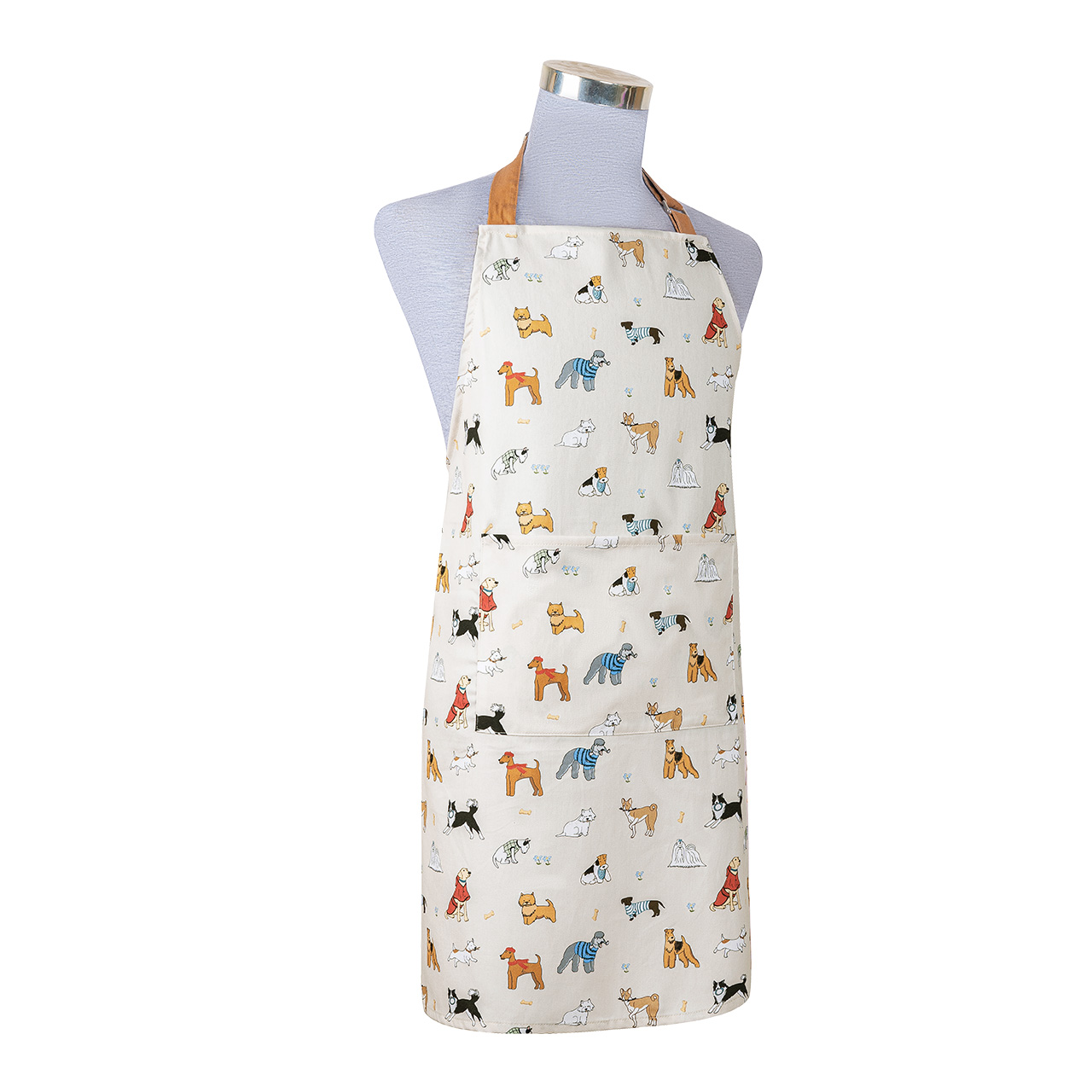 Adjustable Cotton Aprons with Pocket and Buckle Strap