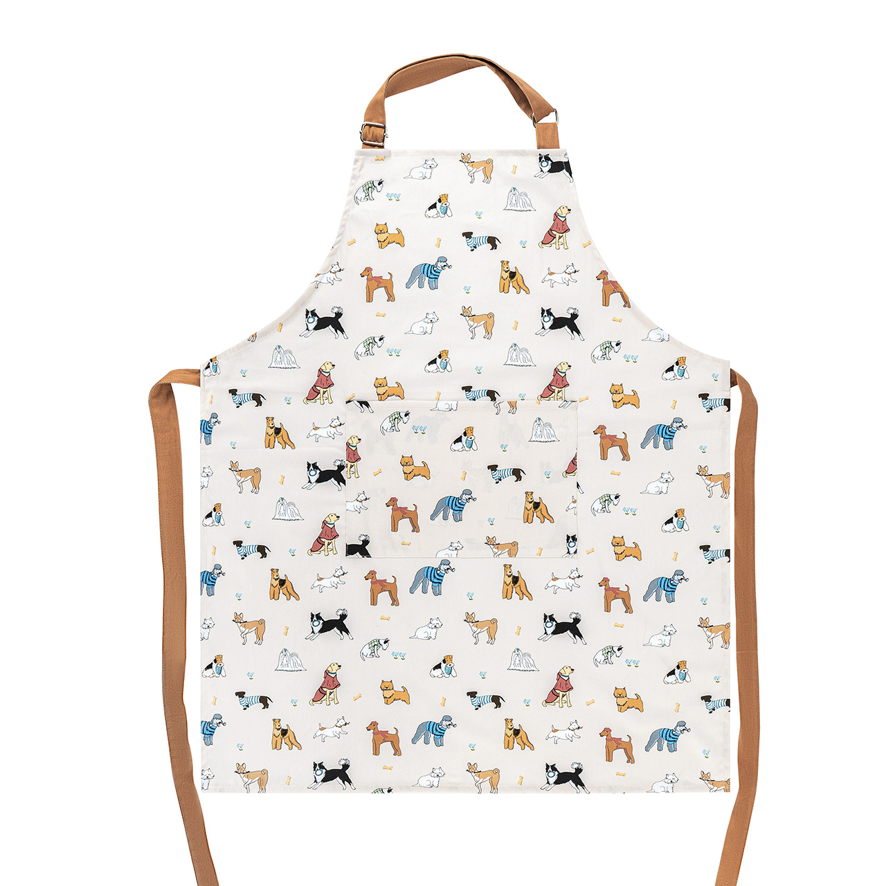 Adjustable Cotton Aprons with Pocket and Buckle Strap