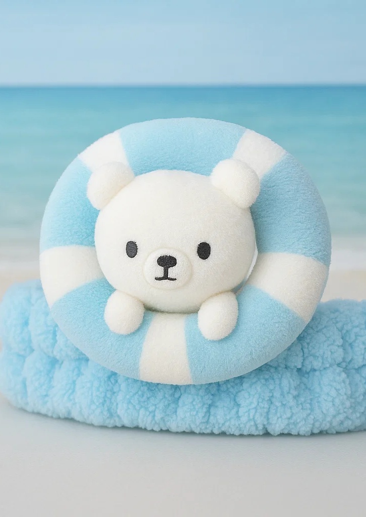 Cute Blue Bear Baby Headband