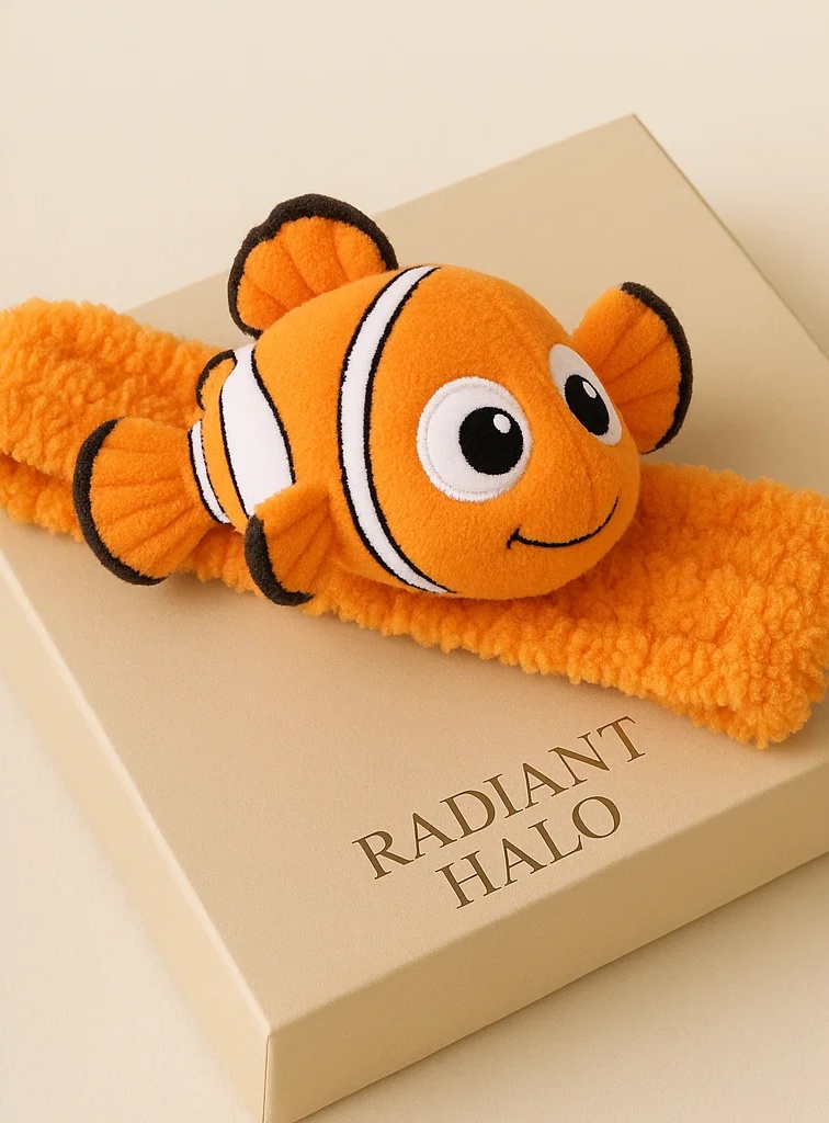 Joli Bandeau de Bébé Poisson Clown - 0 à 3 Ans