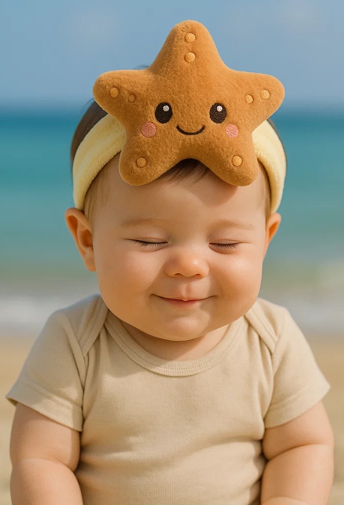 Detachable Starfish Baby Headband