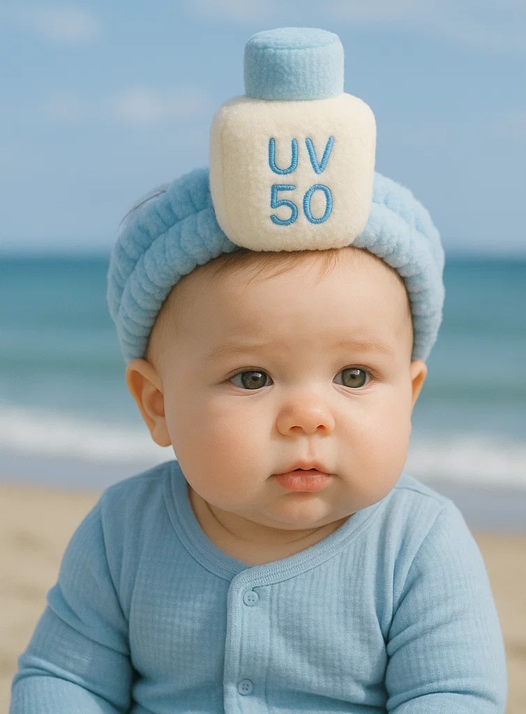 UV 50 Plush Bottle Baby Headband