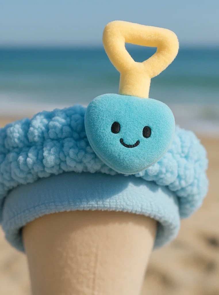 Yellow Shovel Heart Baby Headband – Cute Beach Toy Style