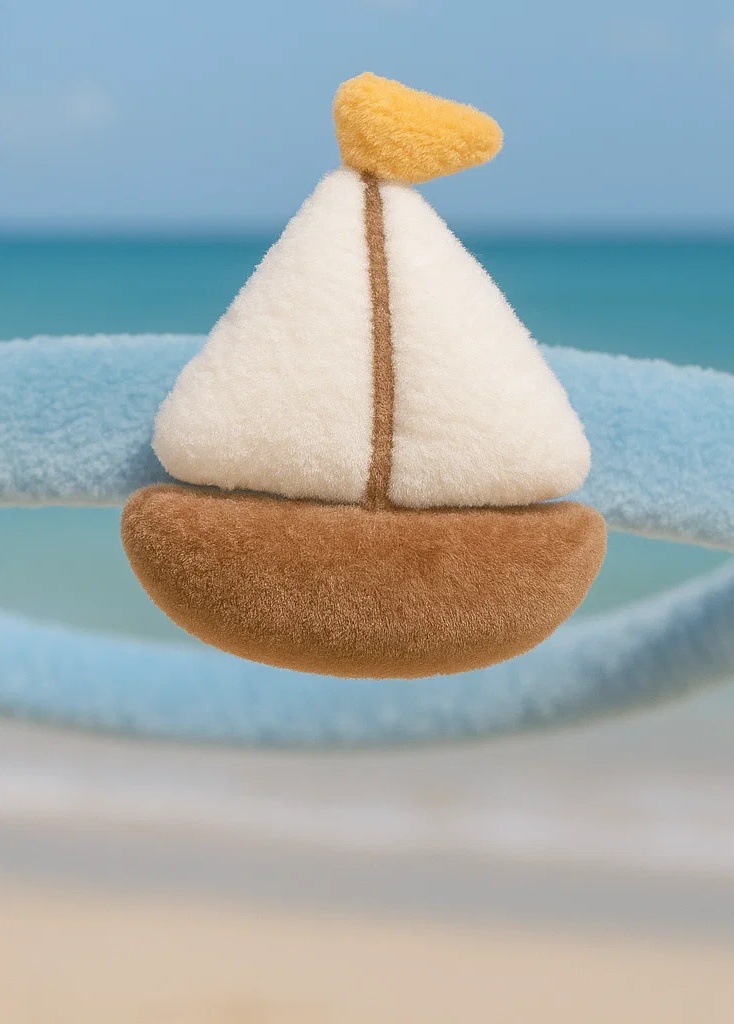 Sailboat Plush Baby Headband – Seaside Style