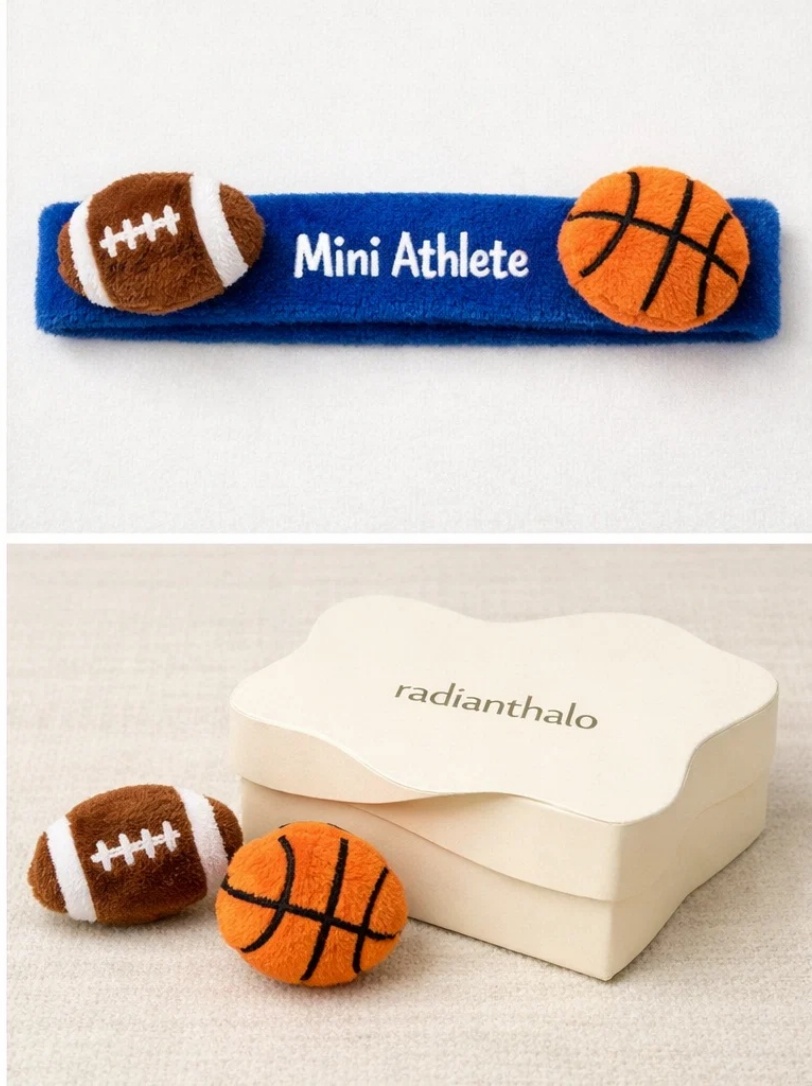 Mini Athlete Basketball Baby Headband
