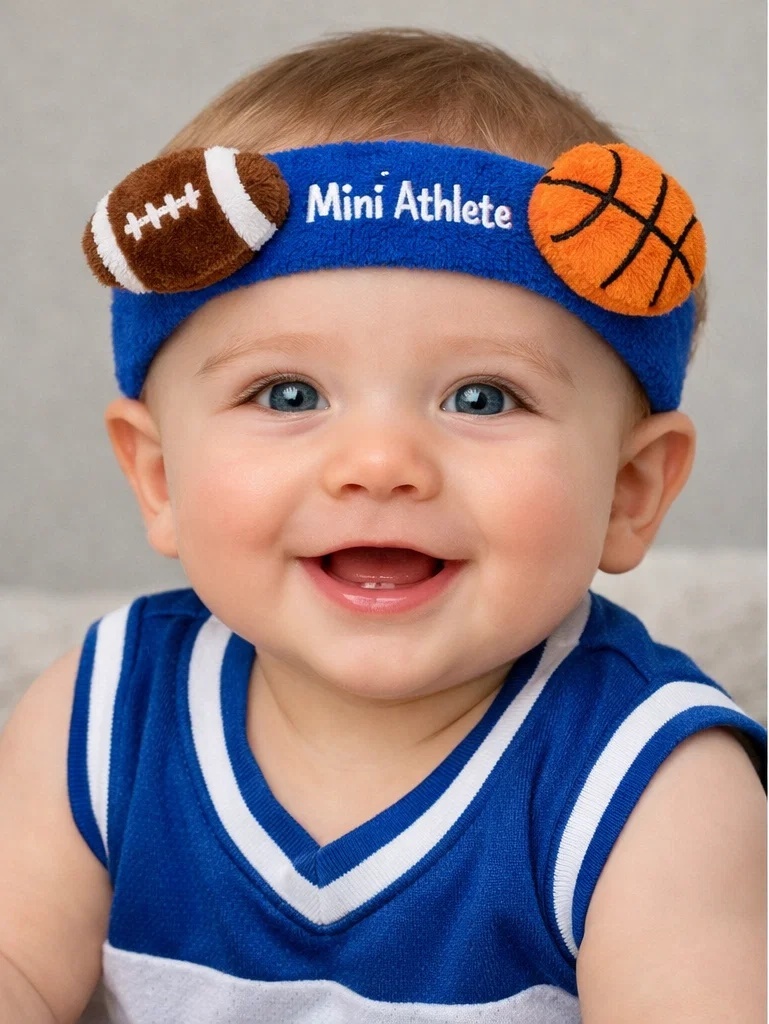 Mini Athlete Basketball Baby Headband