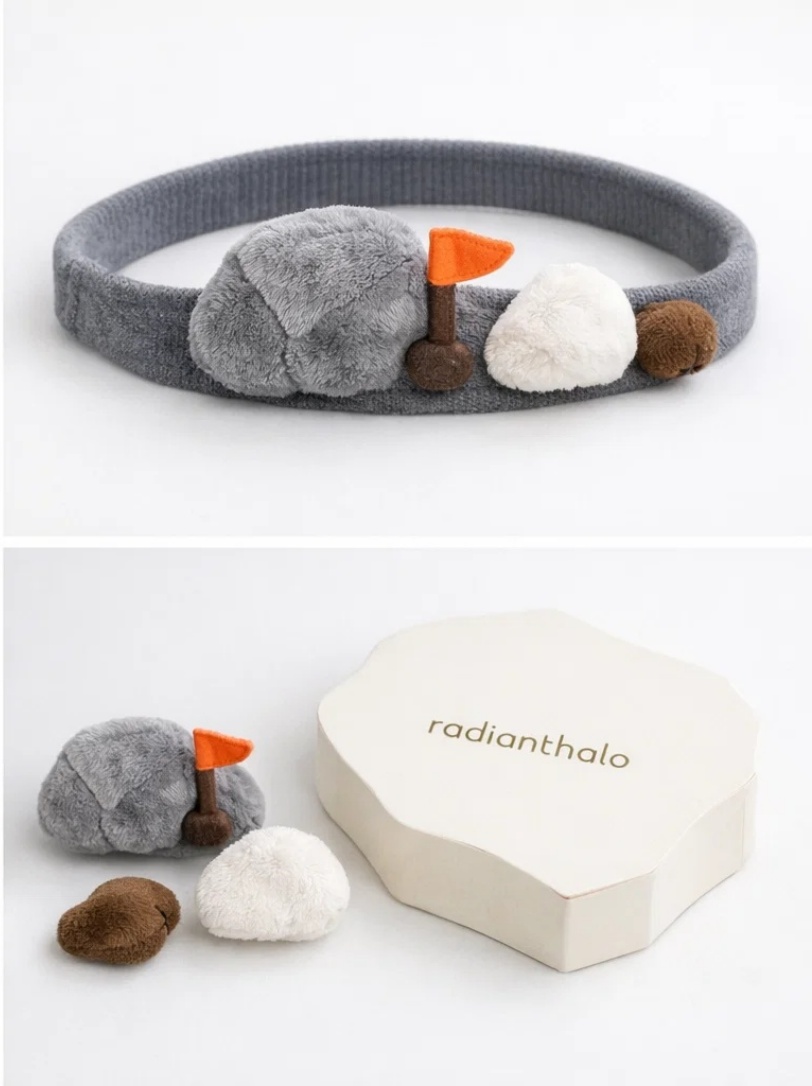 Rock Climber Baby Headband with Soft Stones
