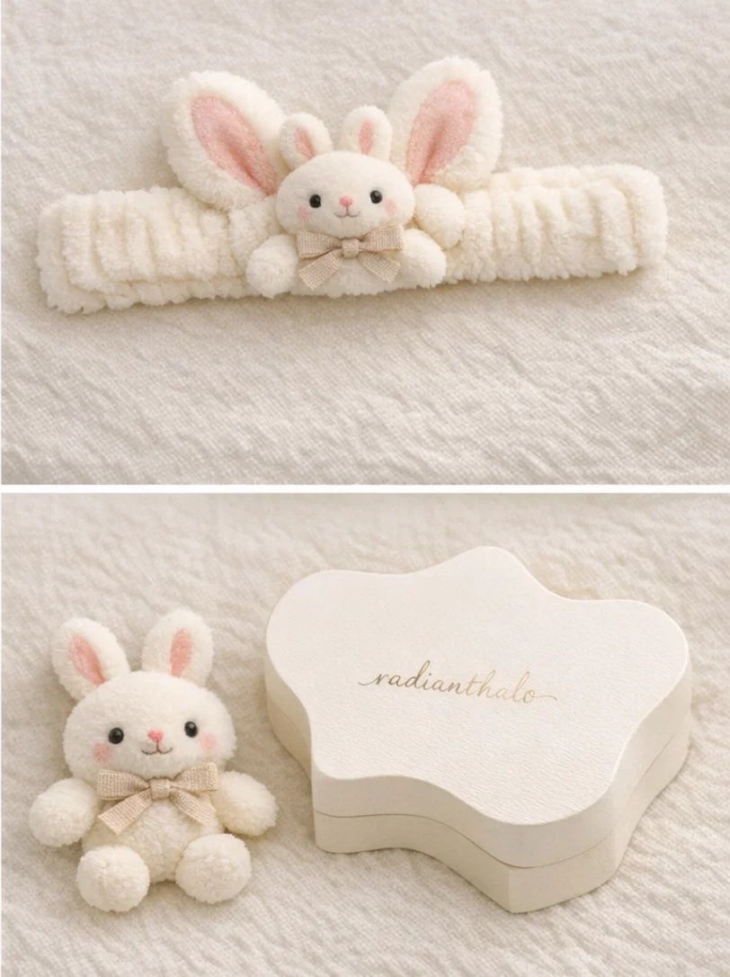 Bunny Ears Baby Headband for Spring and Easter Photos