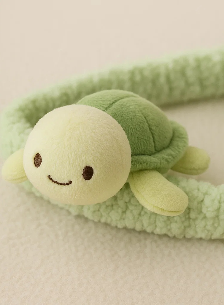 Sea Turtle Plush Baby Headband - Gentle Marine Charm