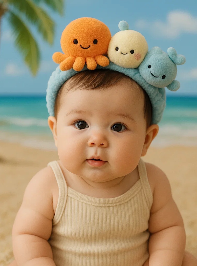 Bandeau Bébé Amis de l'Océan – Mignon et Douillet
