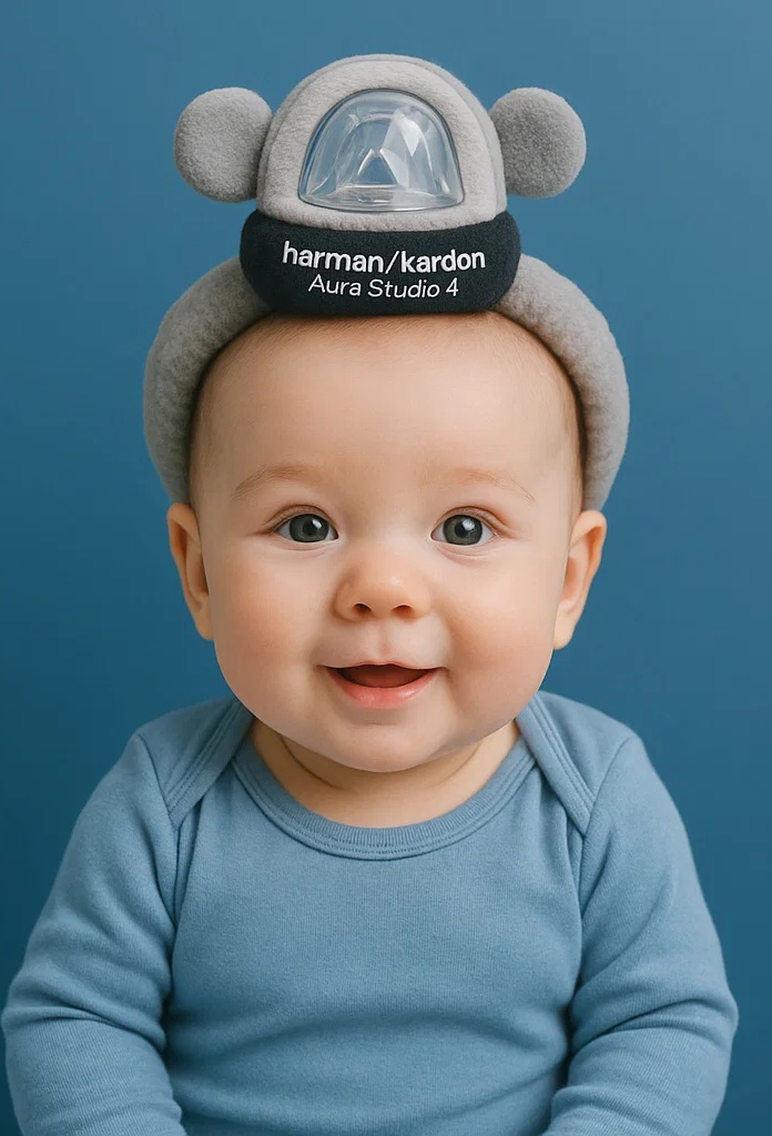Diadema de Peluche para Bebé Inspirada en Marshall - Con Orejitas
