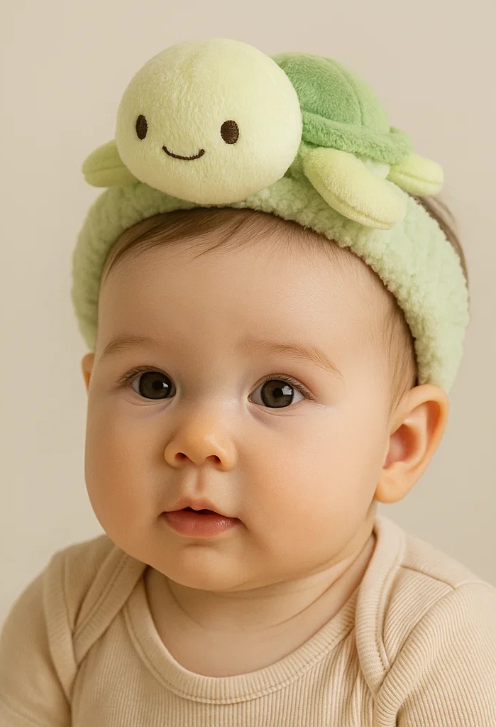 Sea Turtle Plush Baby Headband - Gentle Marine Charm
