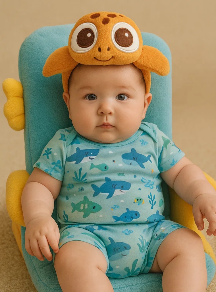 Cute Turtle Plush Baby Headband - Perfect for 0-3 Years Old