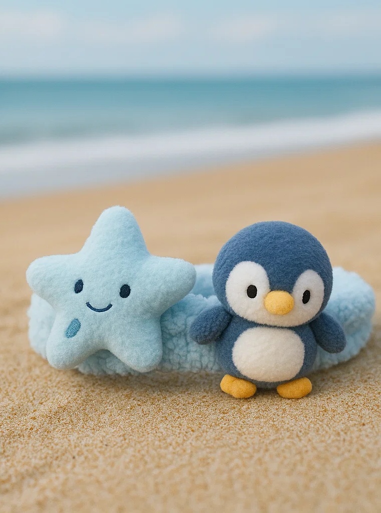 Faixa para Bebê com Brinquedos de Pelúcia Figo e Caqui