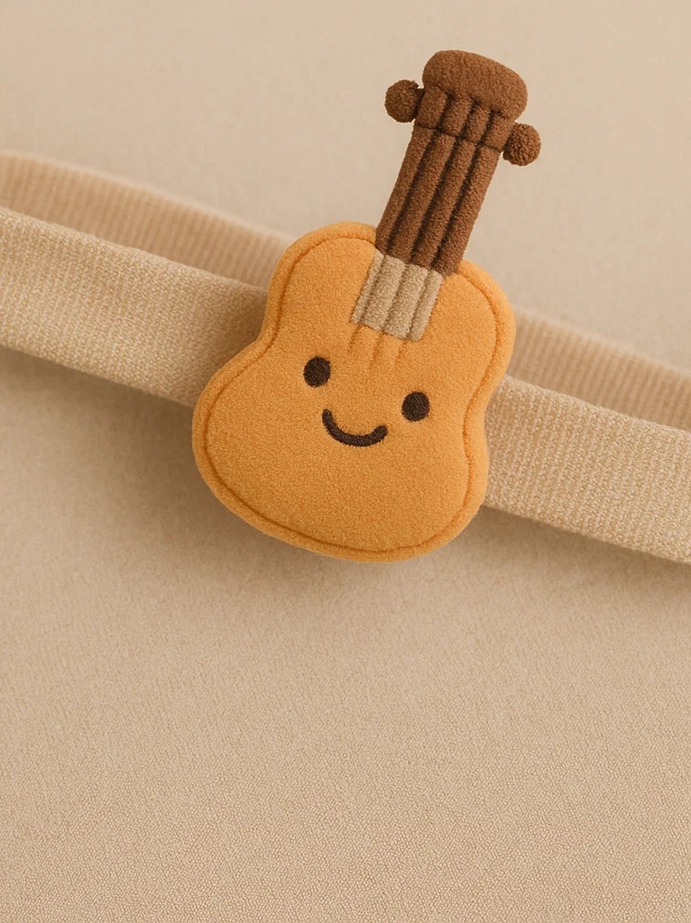 Guitar Plush Baby Headband - Musical Smile Accessory
