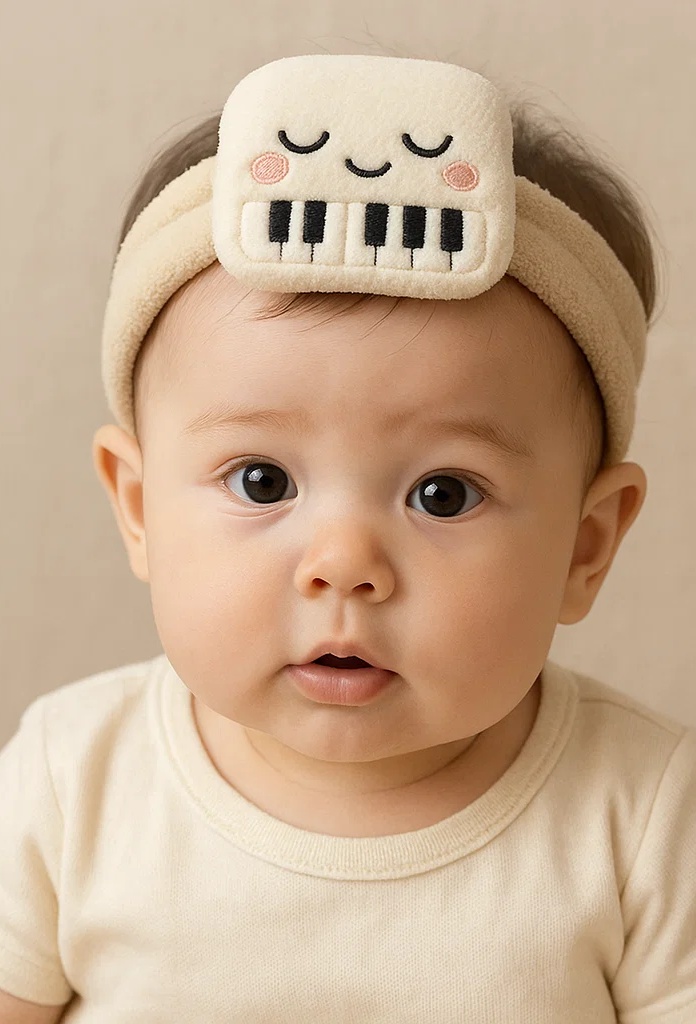 Cute Cartoon Piano Baby Headband