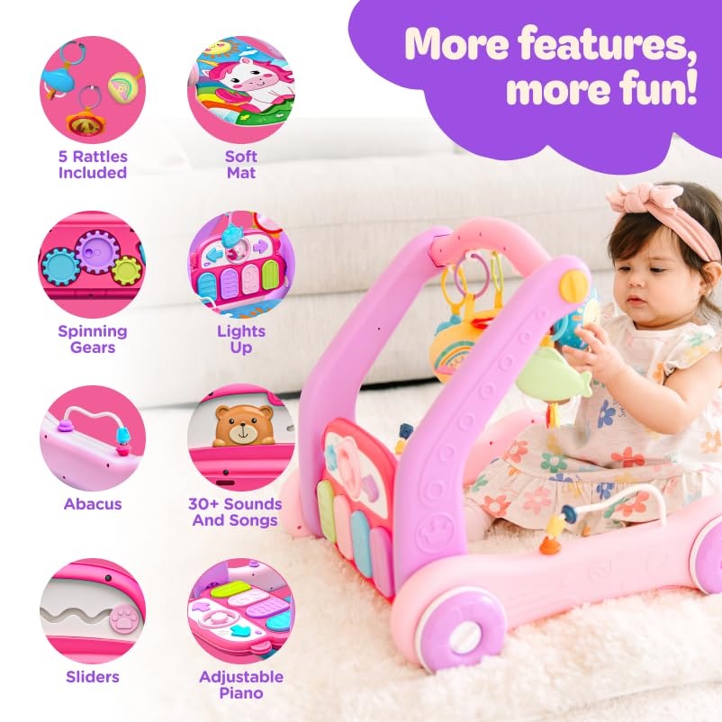 Ultimate 8-in-1 Baby Walker Gym – Lights, Music & Learning Fun