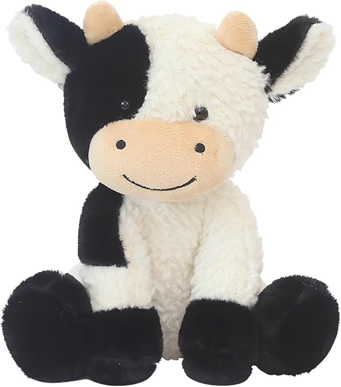 Plush Cow Toy – Soft Black & White Cuddly Animal Friend