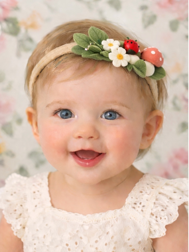 Zauberhafte Pilze und Marienkäfer Haarband