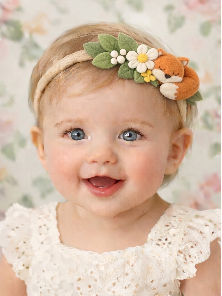 Zauberhafte Fuchs Diadem für Baby