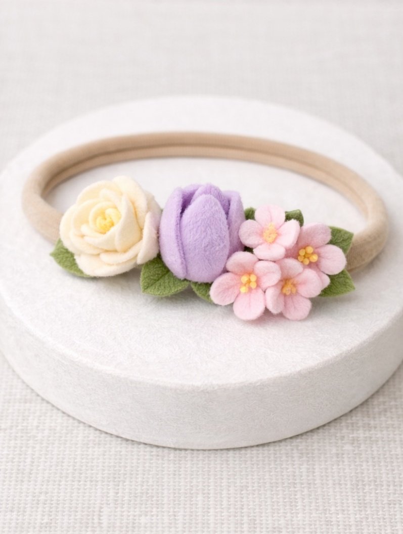 Roztomilá čelenka pro miminko s liškou a jahodou