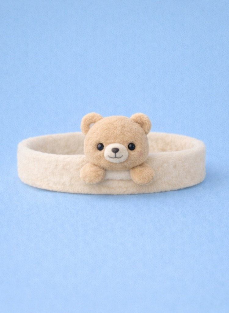 Roztomilá dětská čelenka medvídka – Měkká a pohodlná pro vaše miminko