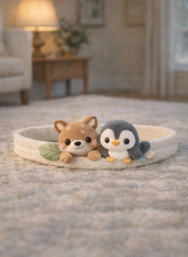 Adorable Fox & Penguin Plush Baby Headband – Soft Animal Hair Accessory for Newborns