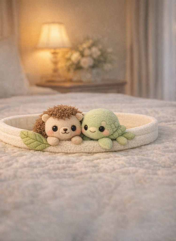 Faixa de Cabelo de Bebê em Pelúcia com Ouriço e Tartaruga – Acessório Fofo e Macio para Recém-nascidos