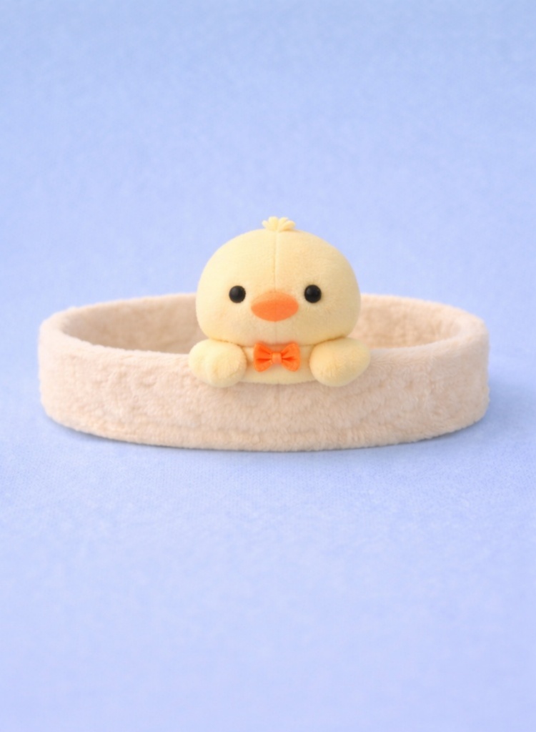 Yellow Duckling Plush Baby Headband - Soft and Adorable for Infants