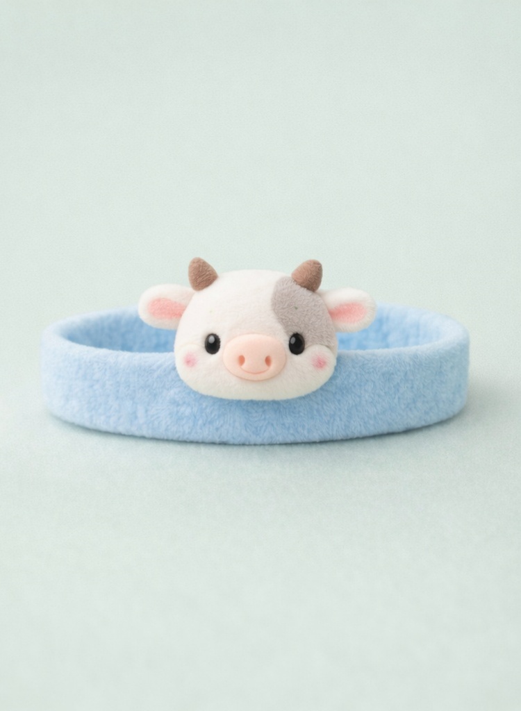 Cute Cow Plush Baby Headband - Soft, Comfortable, and Perfect for Infants