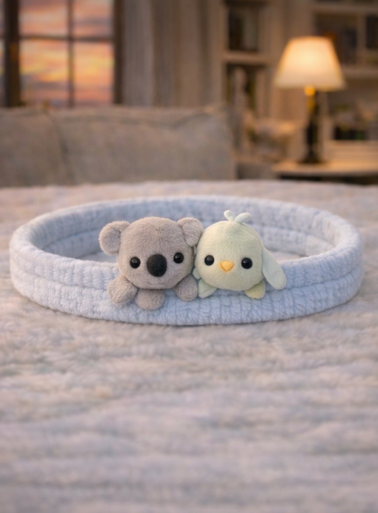 Plush Koala & Bird Baby Headband – Soft & Comfortable Hair Accessory for Infants