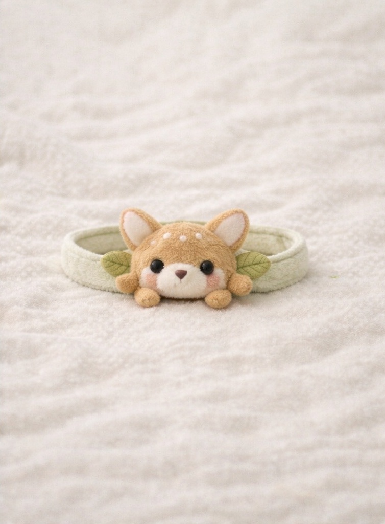 Woodland Deer Baby Headband – Soft Plush Animal Hairband for Newborns & Toddlers